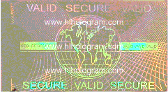 security transparent hologram ID overlay